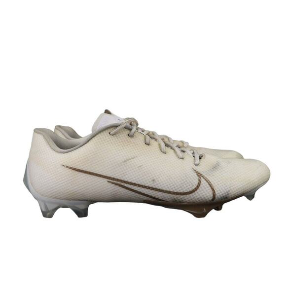 Nike Shoes Mens 13 Football Cleats Vapor Edge 360 White Gold Sport Athletic Low main image 13